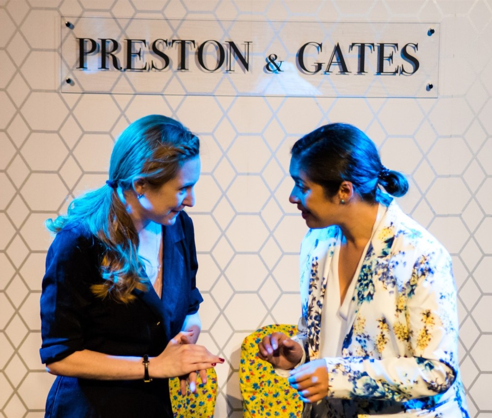 Performance of Treehouse's 'Courtroom Play: A Courtroom Play' at Pleasance Dome as part of Edinburgh Fringe on 17 August 2018 © Chantal Guevara