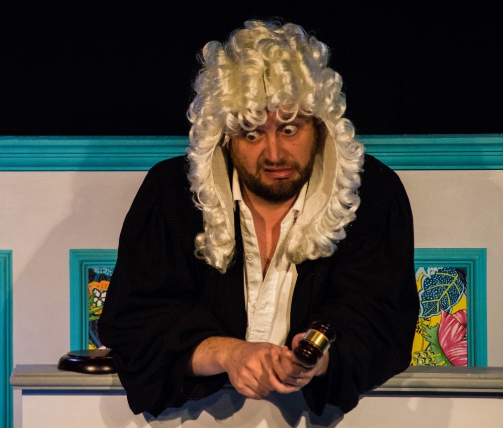 Performance of Treehouse's 'Courtroom Play: A Courtroom Play' at Pleasance Dome as part of Edinburgh Fringe on 17 August 2018 © Chantal Guevara
