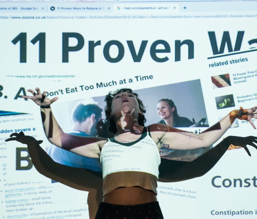 Performance of 'Madame Ovary' by Rosa Hesmondhalgh at Pleasance Dome as part of Edinburgh Fringe on 29 July 2019 © Chantal Guevara