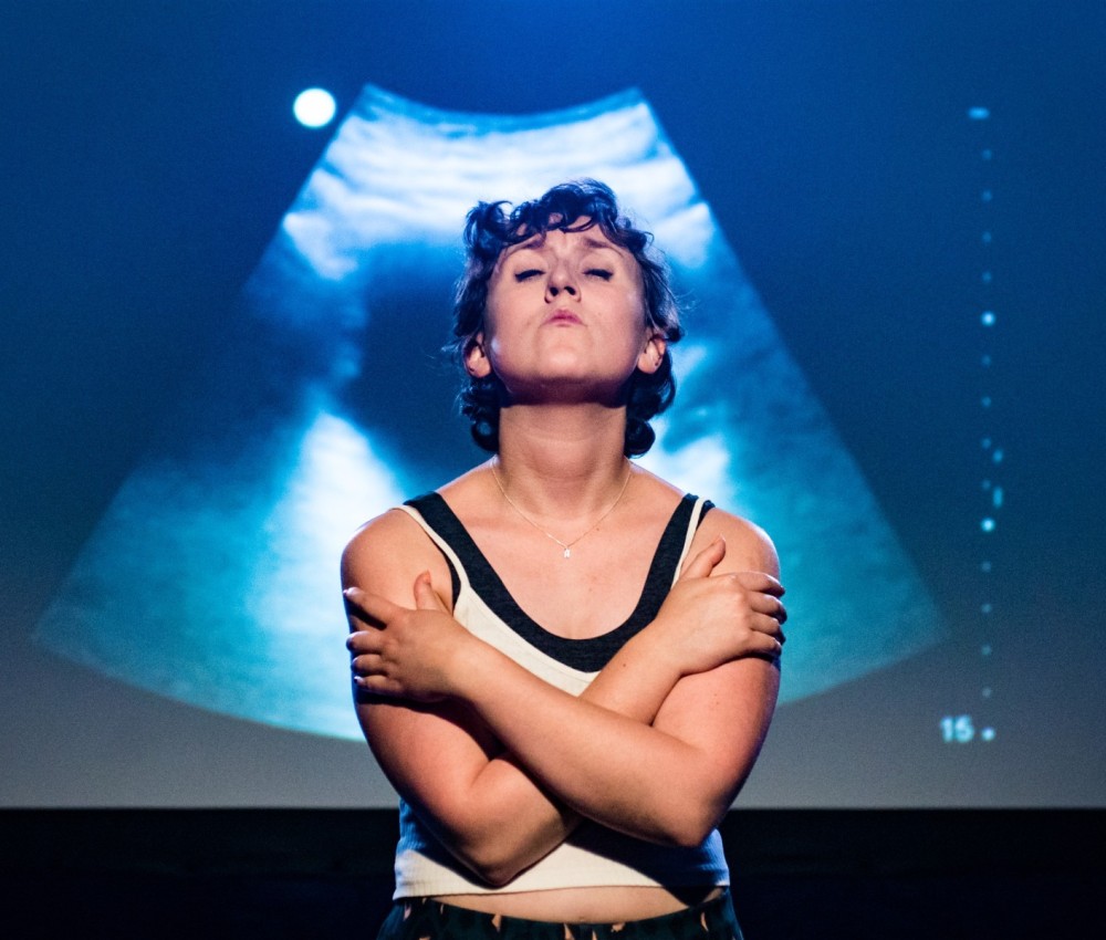 Performance of 'Madame Ovary' by Rosa Hesmondhalgh at Pleasance Dome as part of Edinburgh Fringe on 29 July 2019 © Chantal Guevara