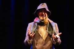 Andy D performing in Tall History Tales's 'Everest Mallory 24 (With Stanley)' at the Edinburgh Fringe